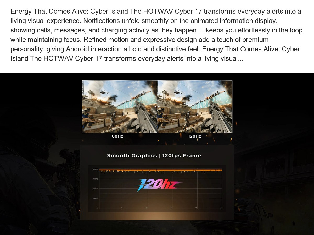 Energy That Comes Alive: Cyber Island The HOTWAV Cyber 17 transforms everyday alerts into a living visual experience. Notification - view 42