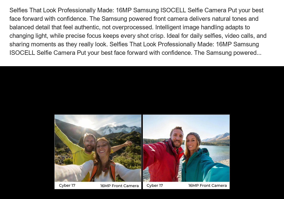 From Sunlight to Starlight: Capture It All Armed with two Samsung ISOCELL cameras for clarity and low-light performance and a Sony - view 51