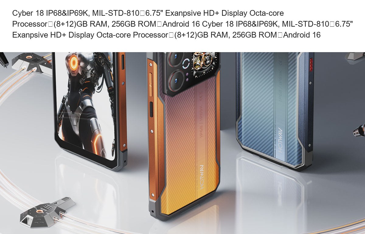 HOTWAV Cyber 18 rugged phones feature illustration 13