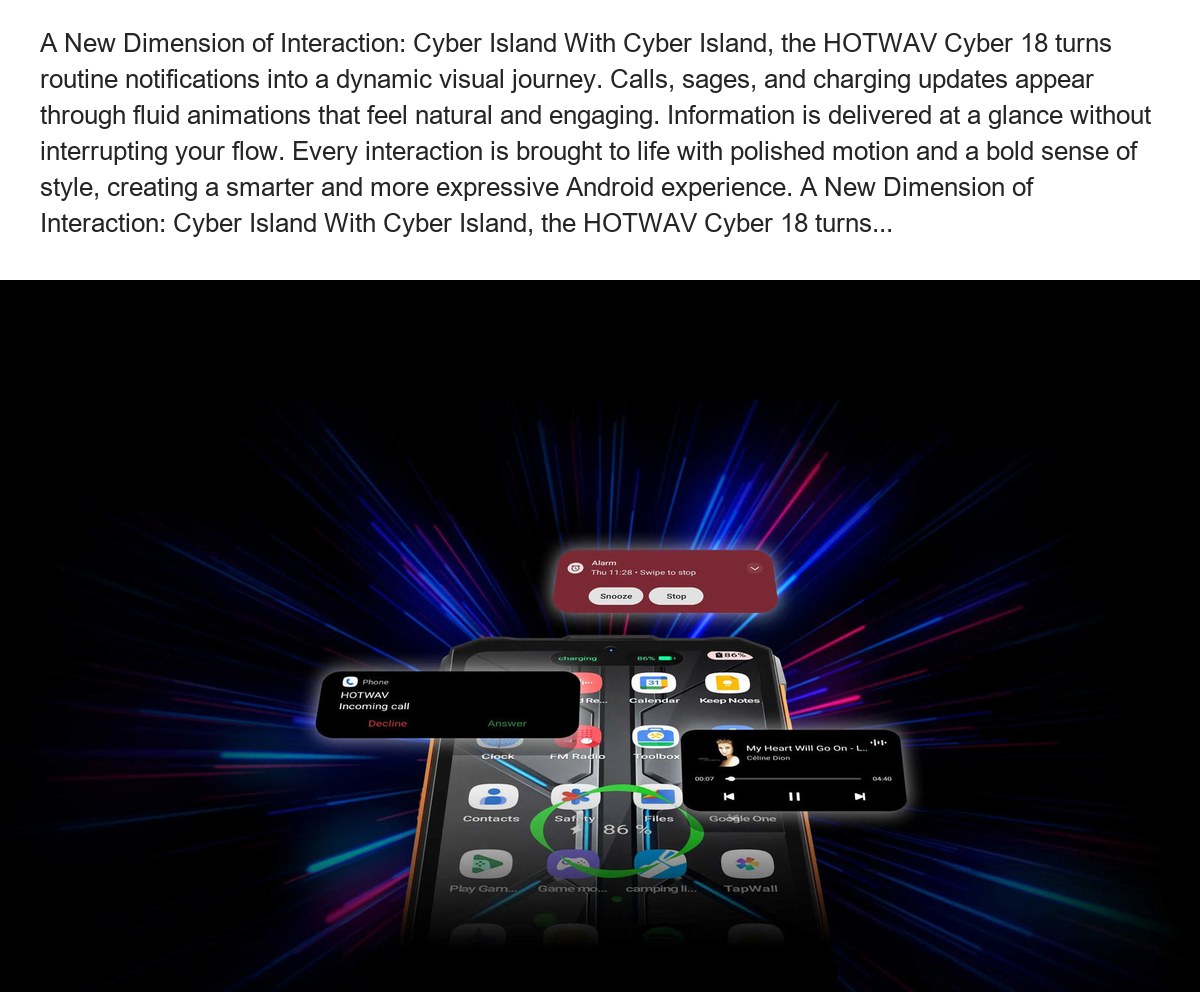 IP68&IP69K, MIL-STD-810 IP68&IP69K, MIL-STD-810 Where Design and Convenience Come Together: Secondary Touch Screen The HOTWAV Cybe - view 23
