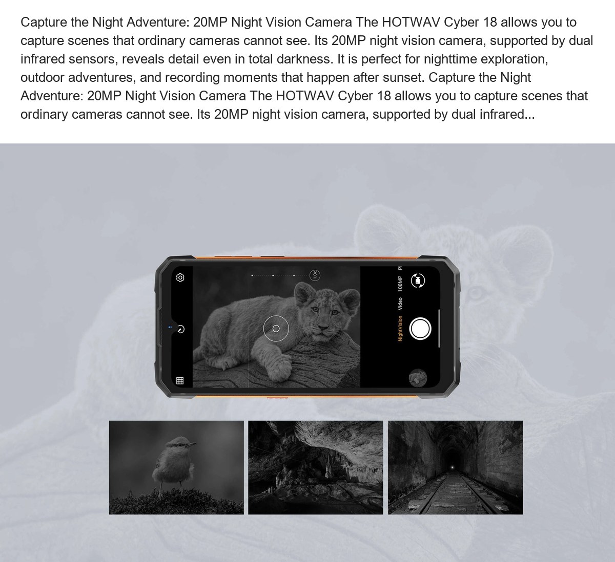 Powerful Memory for Seamless Multitasking: 8GB Plus 12GB Expansion The HOTWAV Cyber 18 is designed to remain responsive under heav - view 35