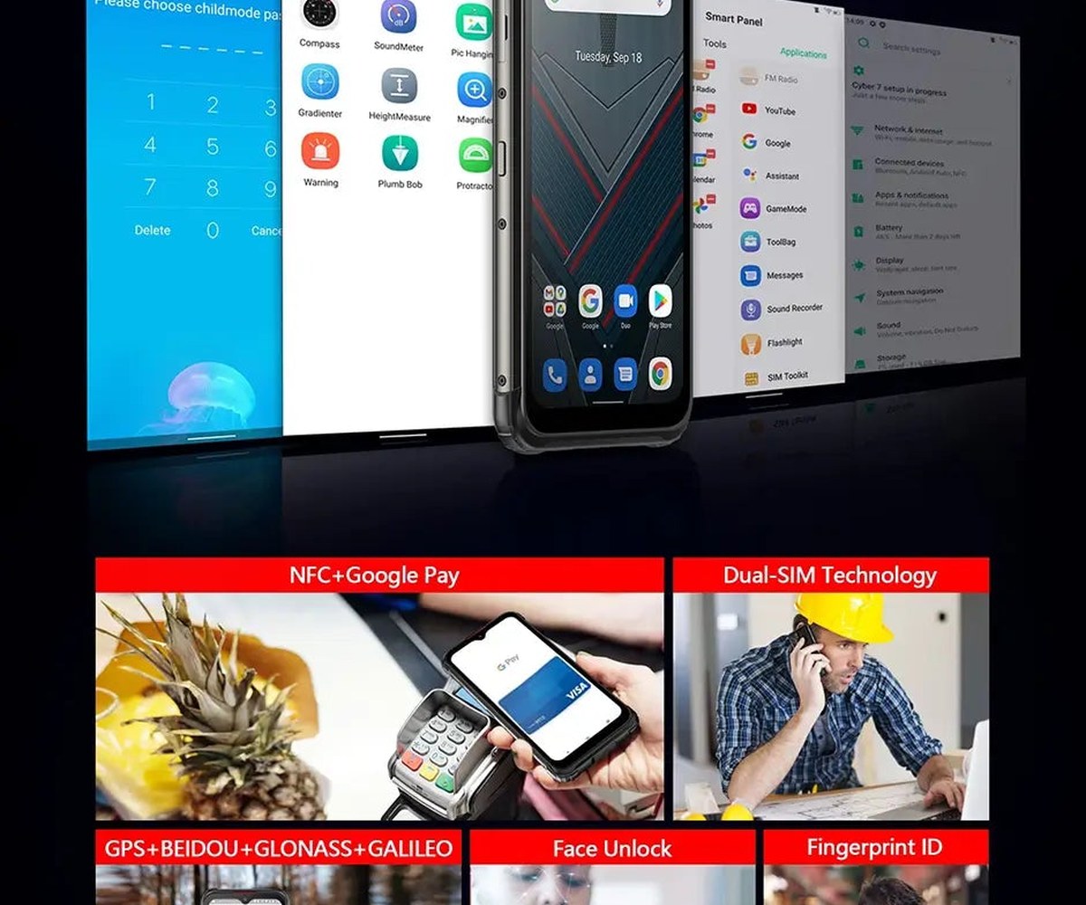 HOTWAV Cyber 7 rugged phones feature illustration 25