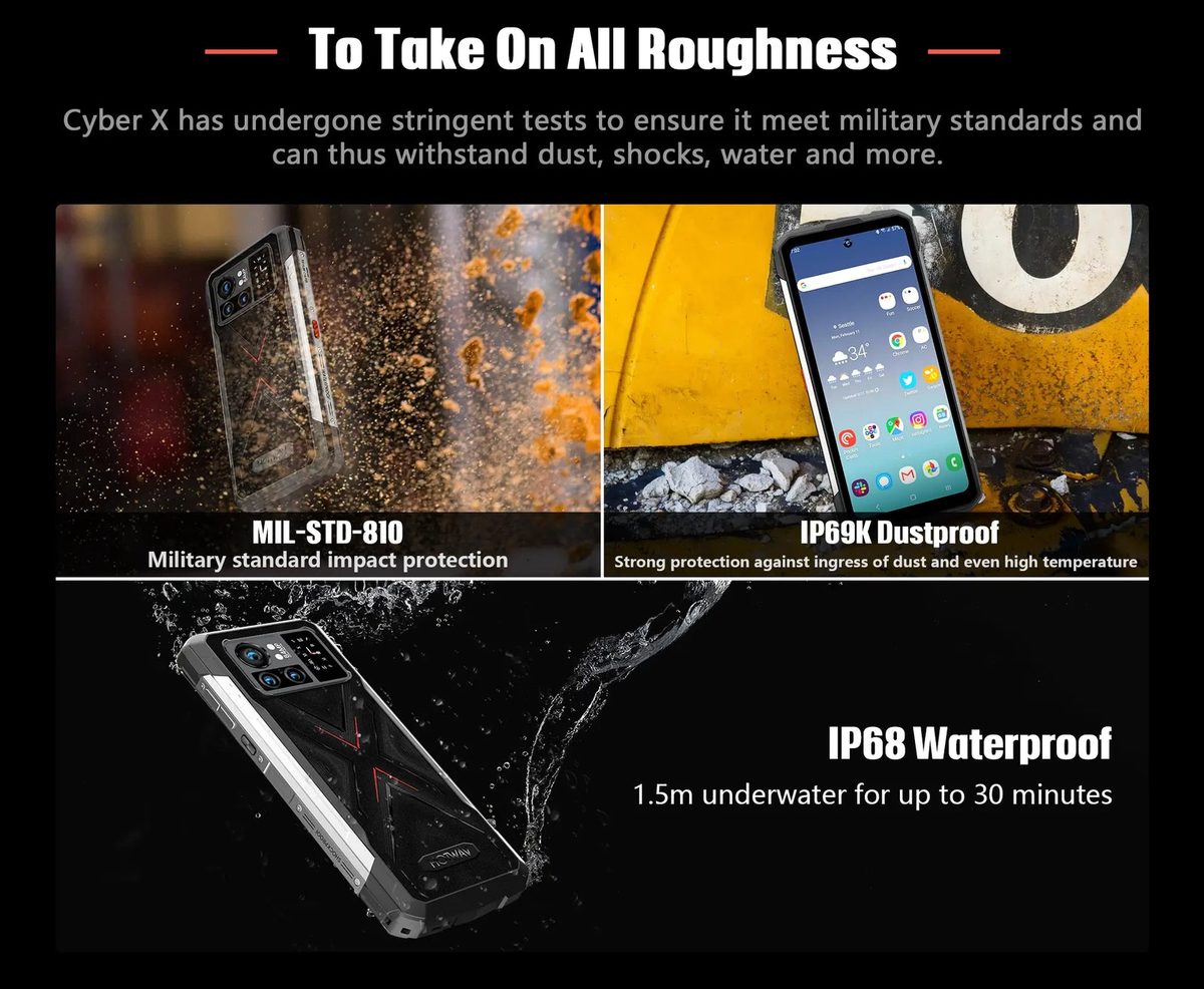 HOTWAV Cyber X rugged phones feature illustration 13