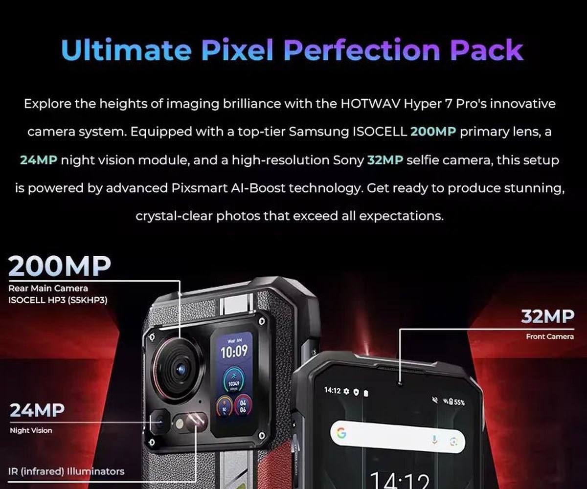 HOTWAV Hyper 7 Pro rugged phones feature illustration 7