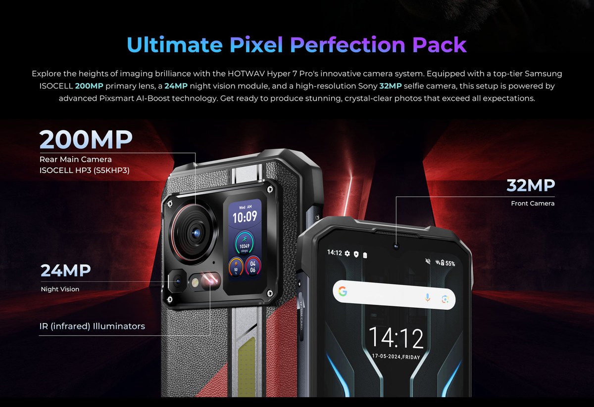 HOTWAV Hyper 7 Pro rugged phones feature illustration 88