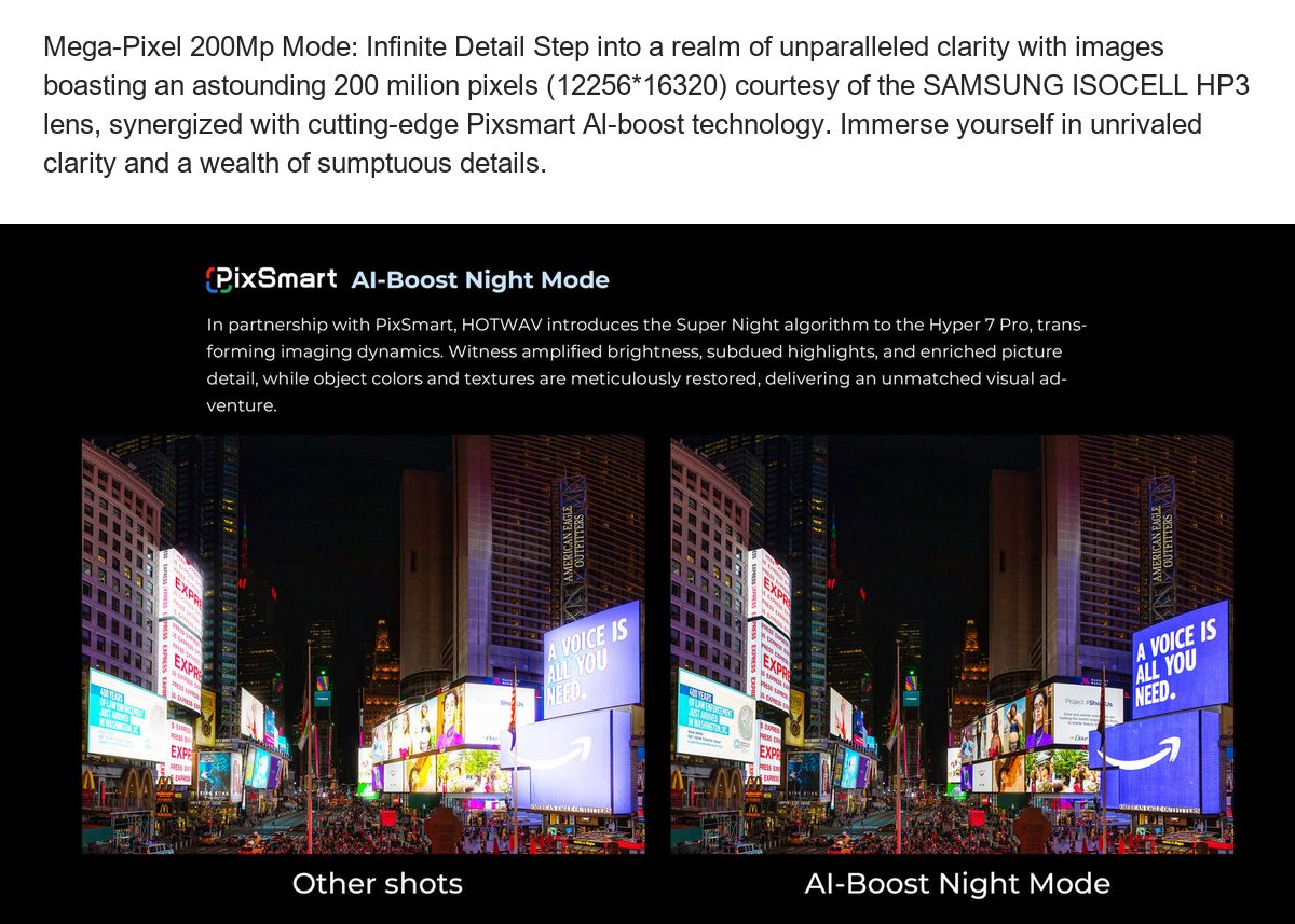 Mega-Pixel 200Mp Mode: Infinite Detail Step into a realm of unparalleled clarity with images boasting an astounding 200 milion pix - view 102