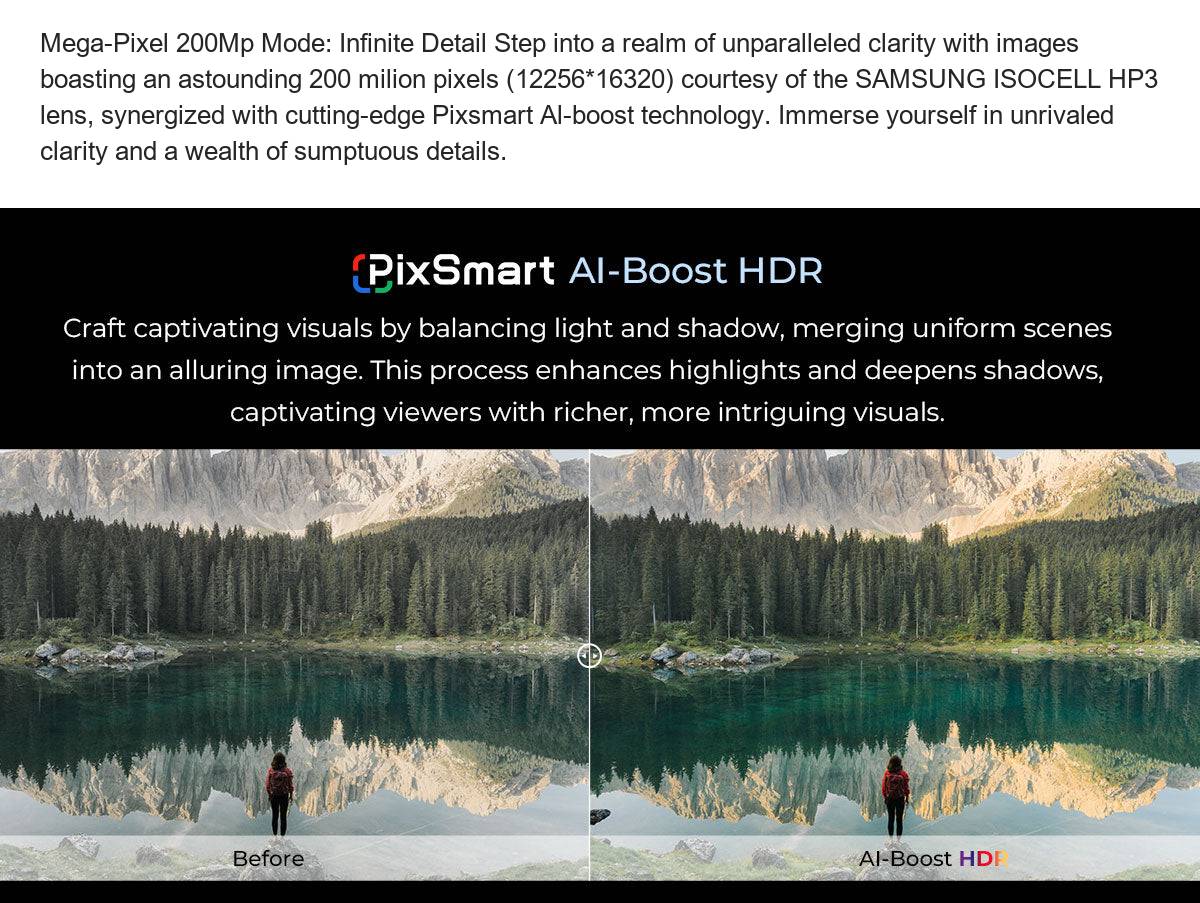 Mega-Pixel 200Mp Mode: Infinite Detail Step into a realm of unparalleled clarity with images boasting an astounding 200 milion pix - view 105
