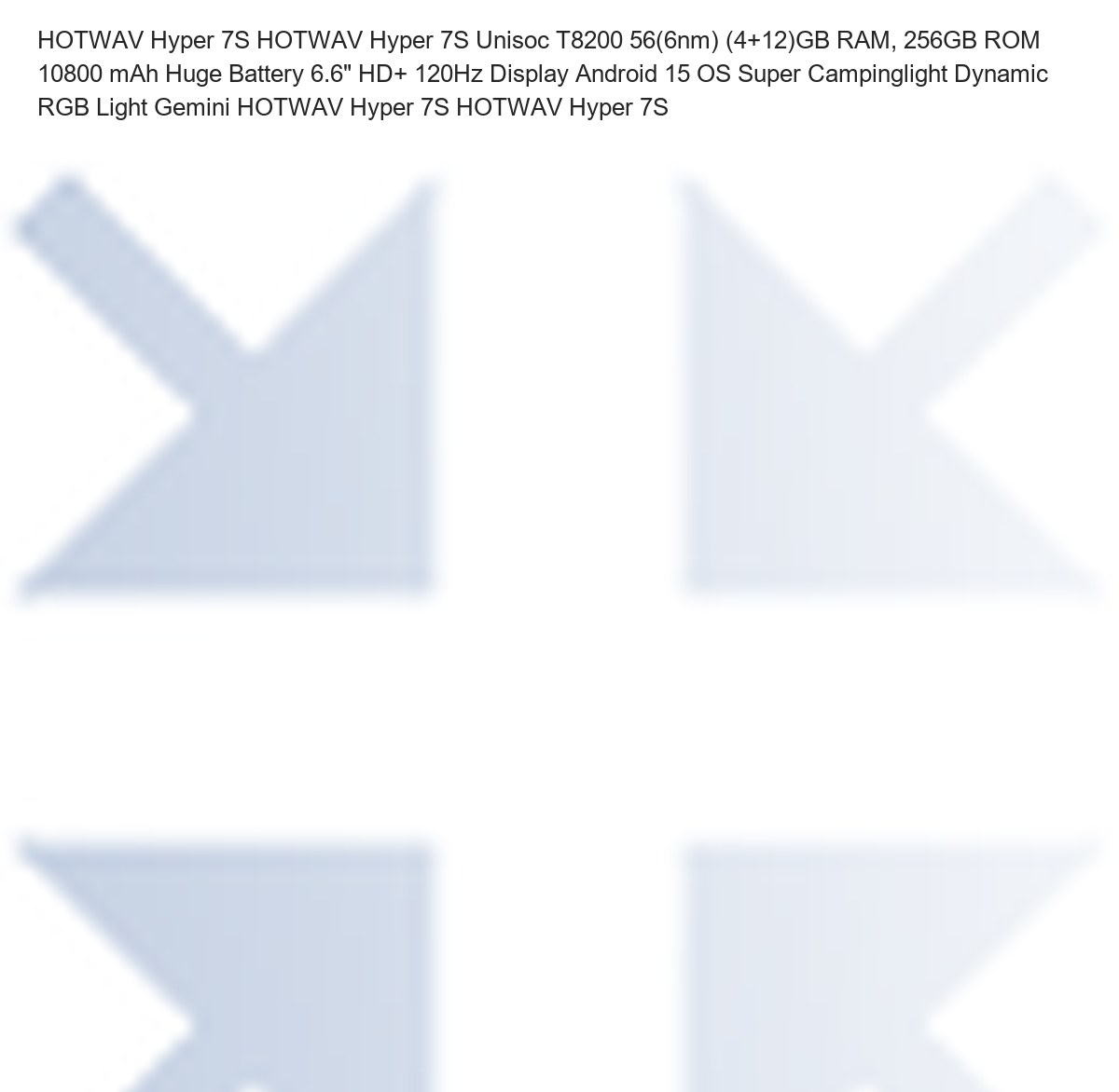 HOTWAV Hyper 7S HOTWAV Hyper 7S Unisoc T8200 56(6nm) (4+12)GB RAM, 256GB ROM 10800 mAh Huge Battery 6.6" HD+ 120Hz Display Android - view 18