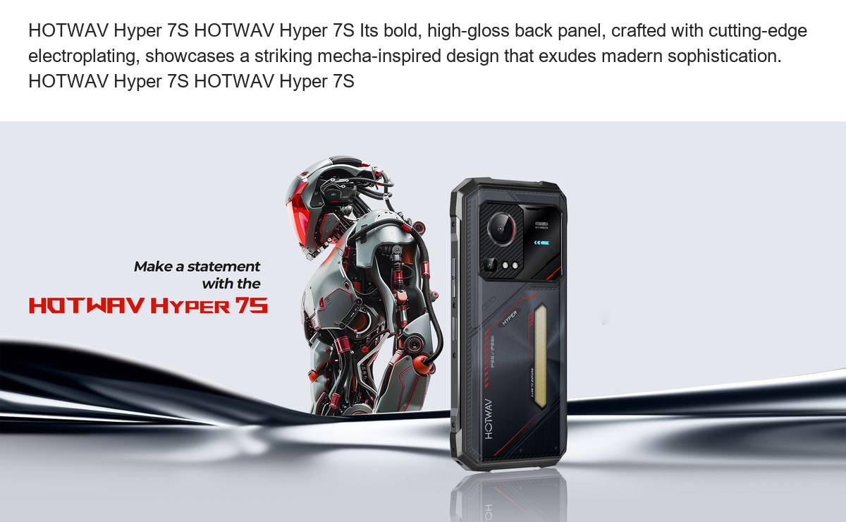 HOTWAV Hyper 7S HOTWAV Hyper 7S Its bold, high-gloss back panel, crafted with cutting-edge electroplating, showcases a striking me - view 30