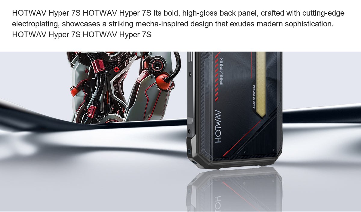 HOTWAV Hyper 7S HOTWAV Hyper 7S Its bold, high-gloss back panel, crafted with cutting-edge electroplating, showcases a striking me - view 32