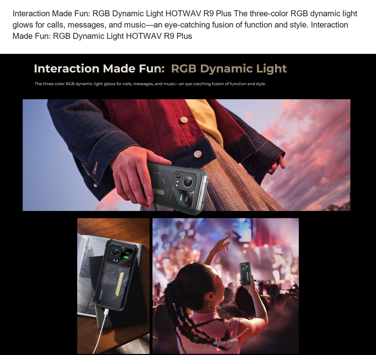 Rugged Tablet HOTWAV R9 Plus Rugged Tablet HOTWAV R9 Plus Interaction Made Fun: RGB Dynamic Light HOTWAV R9 Plus The three-color R - view 44