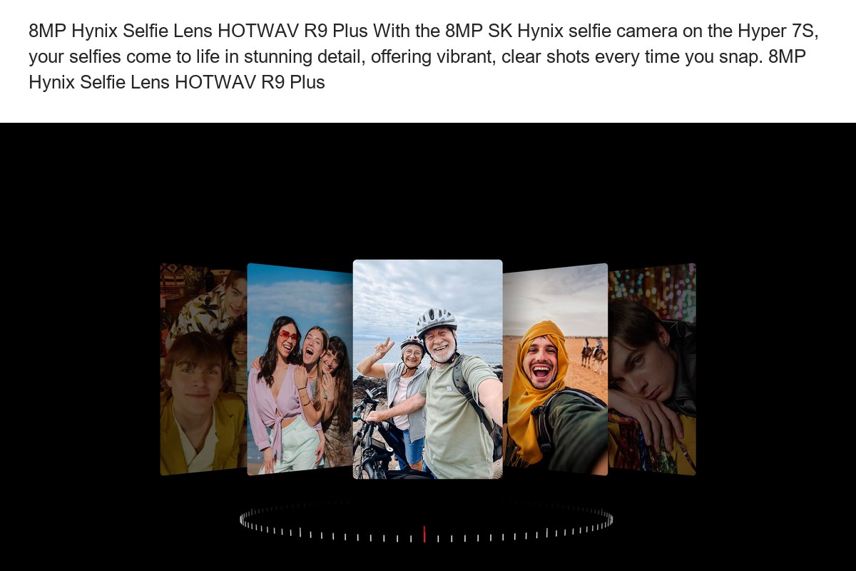 8MP Hynix Selfie Lens HOTWAV R9 Plus With the 8MP SK Hynix selfie camera on the Hyper 7S, your selfies come to life in stunning de - view 84