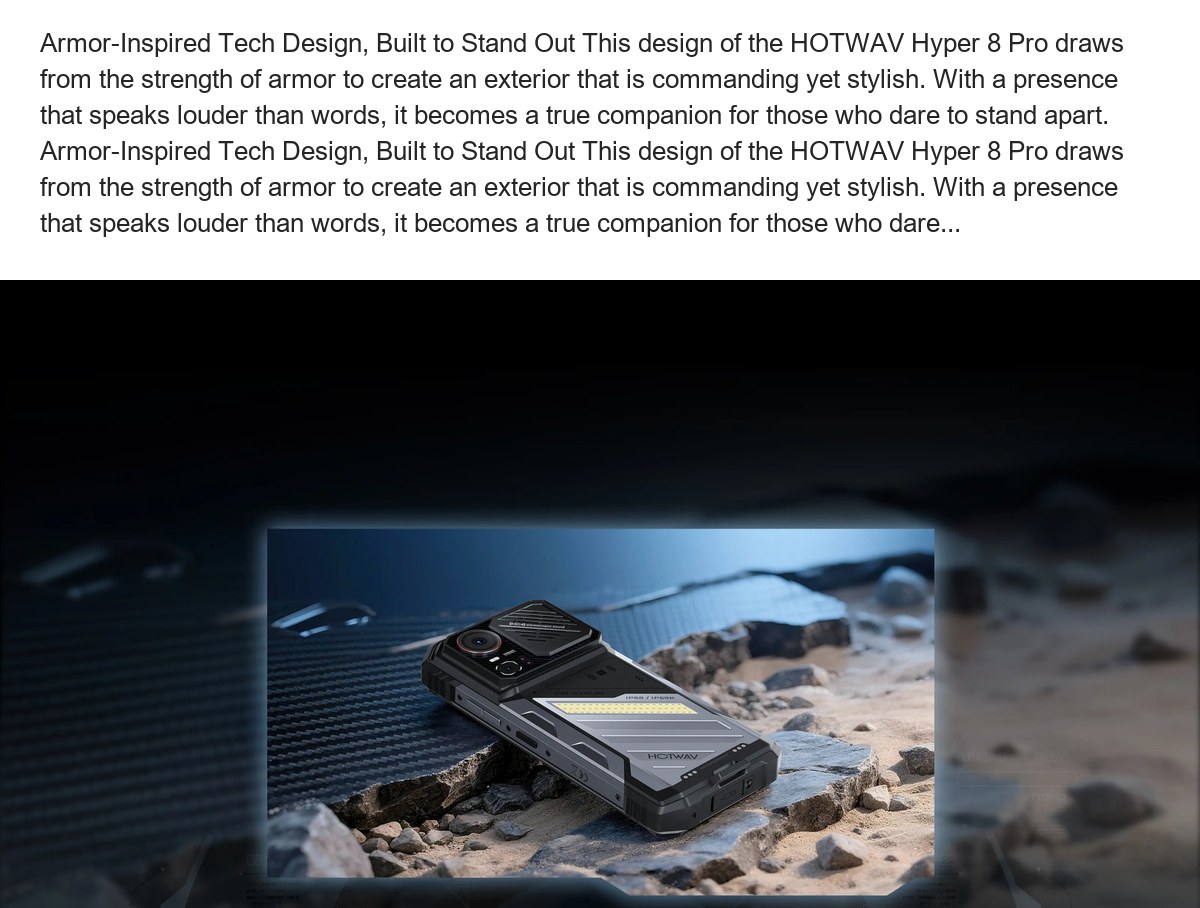 HOTWAV Hyper 8 Pro rugged phones feature illustration 25