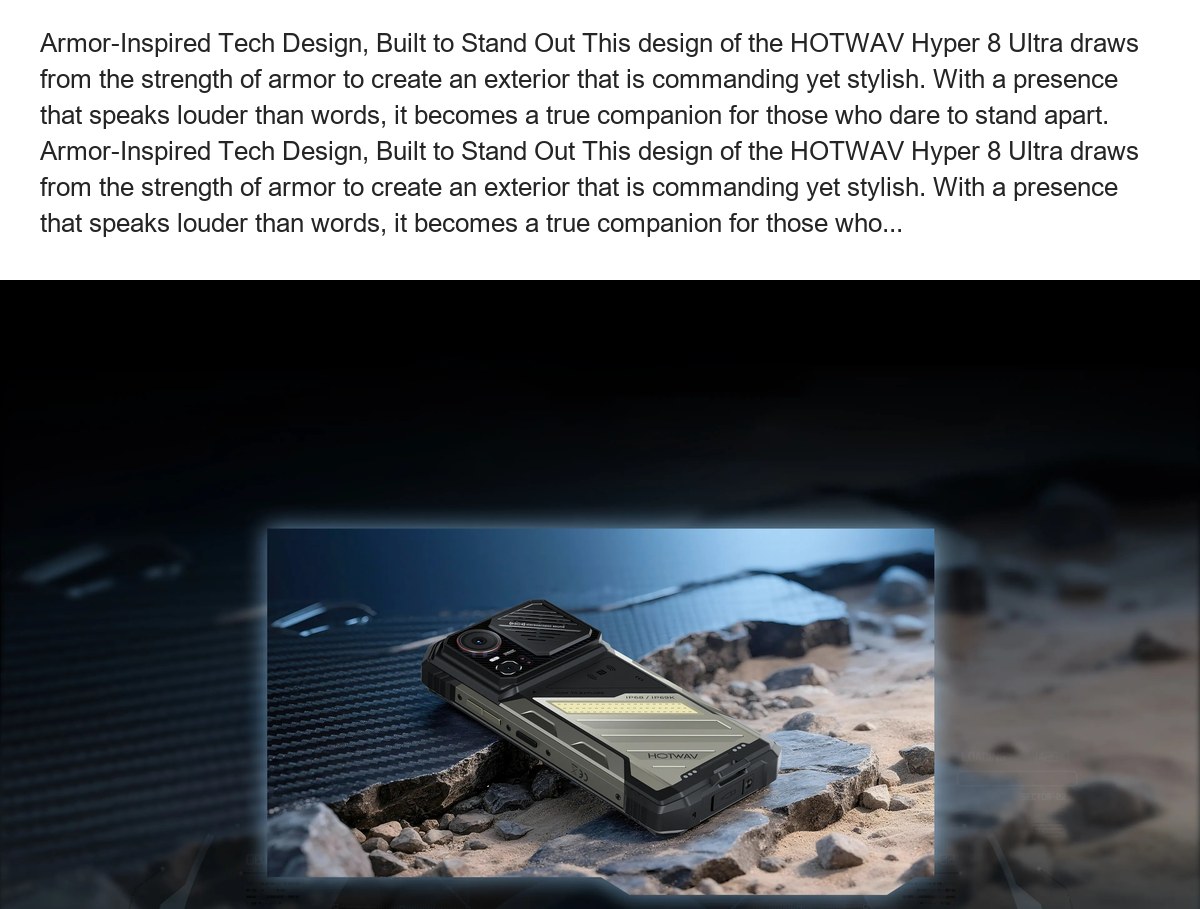 HOTWAV Hyper 8 Ultra rugged phones feature illustration 28