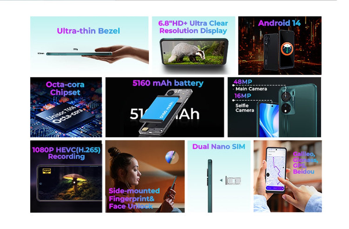 HOTWAV Note 12 EF smartphones feature illustration 4