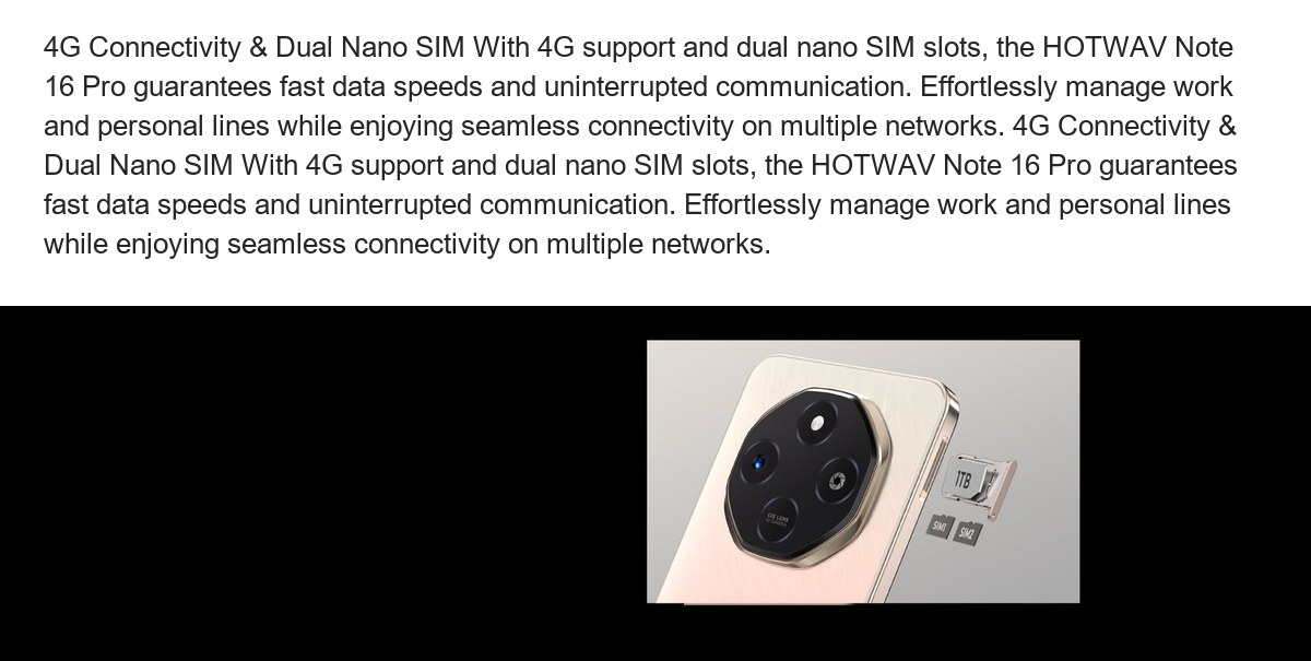 HOTWAV Note 16 Pro smartphones feature illustration 31