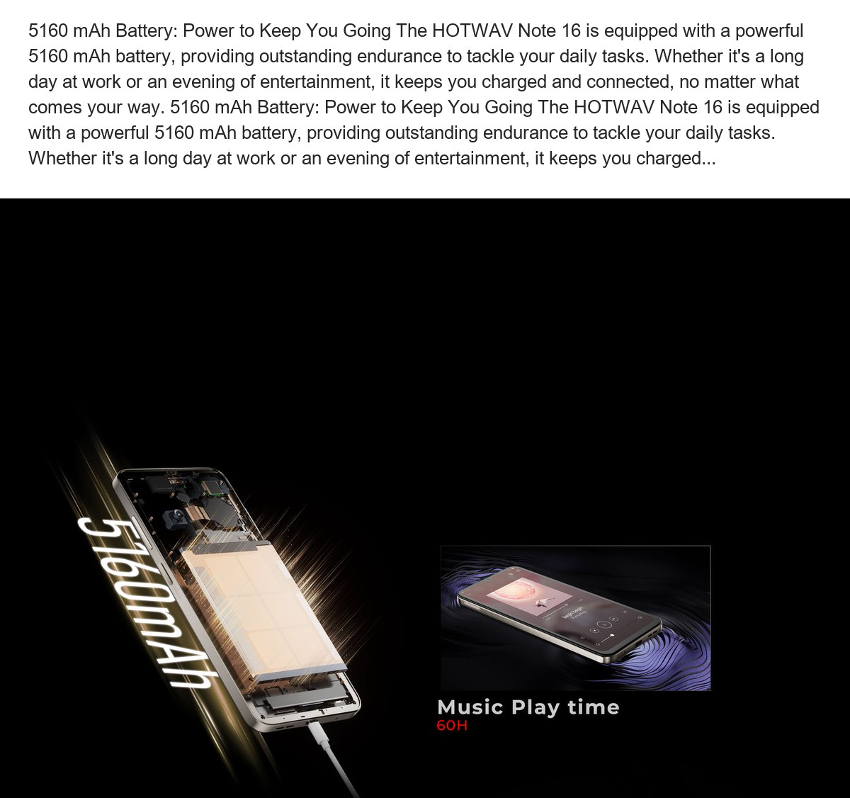 HOTWAV Note 16 smartphones feature illustration 13