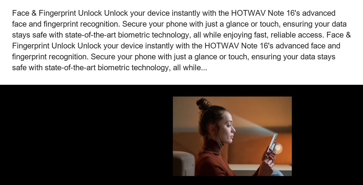 Panda Glass Protection Discover rock-solid resilience with the HOTWAV Note 16's Panda Glass. This ultra-clear, scratch-proof shiel - view 26