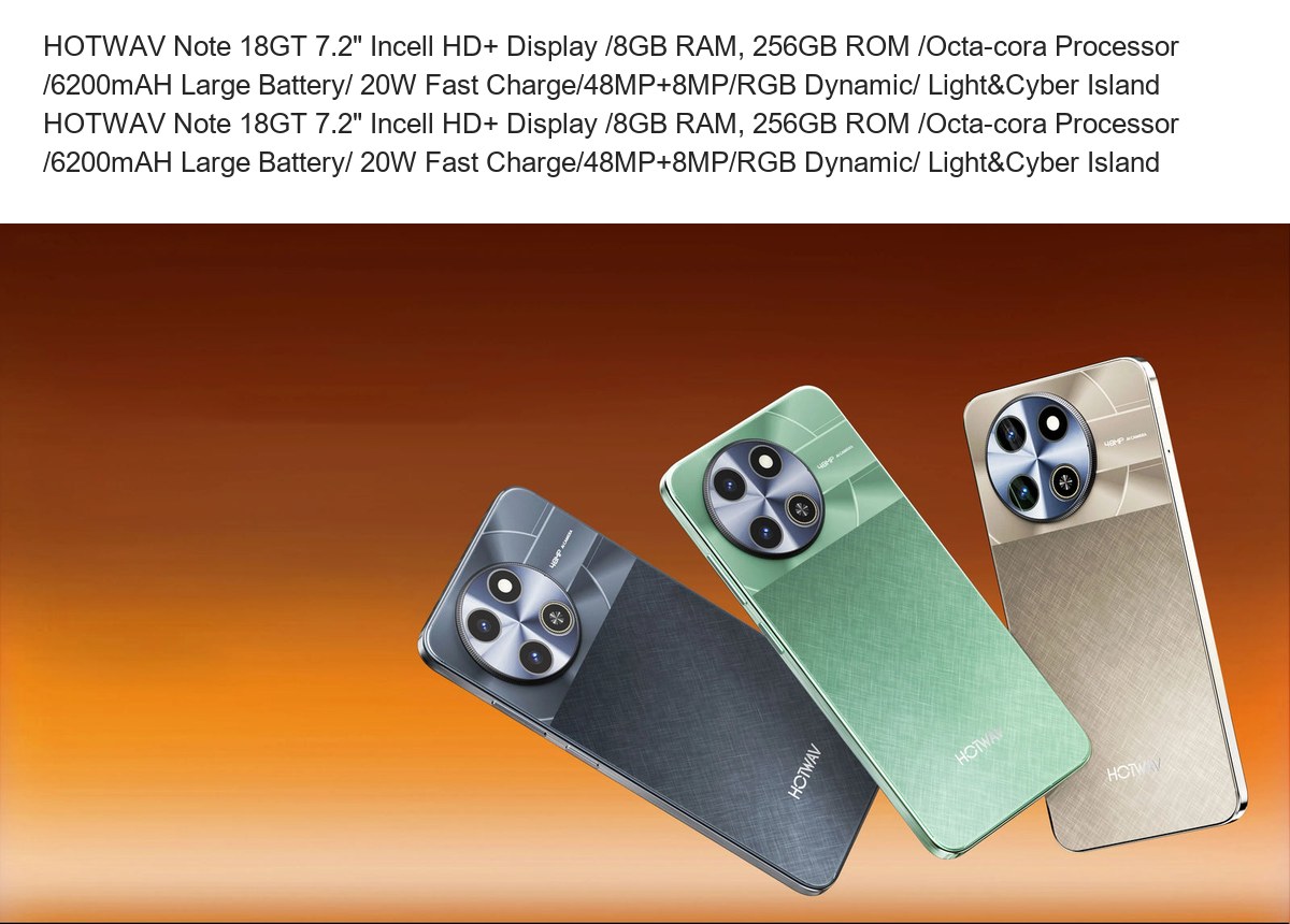 HOTWAV Note 18 GT smartphones feature illustration 1