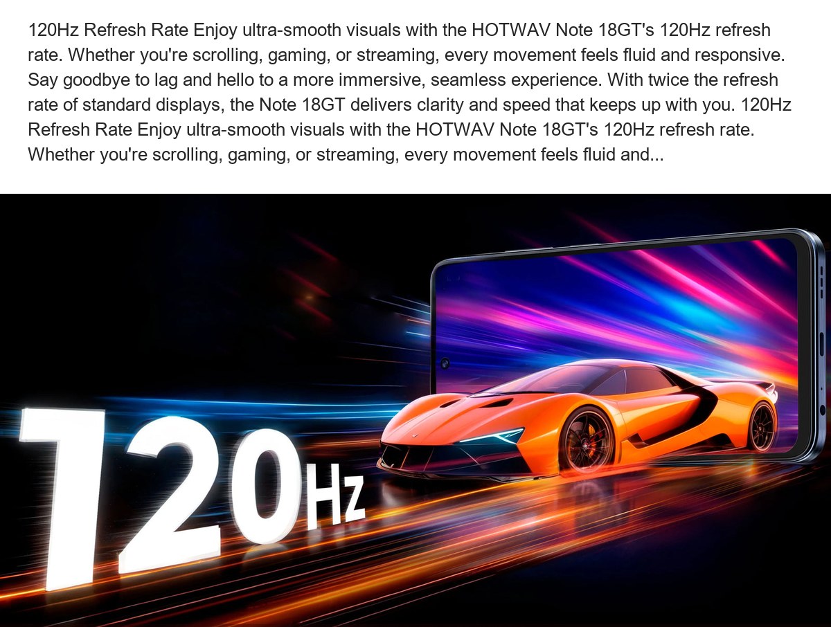 HOTWAV Note 18 GT smartphones feature illustration 7