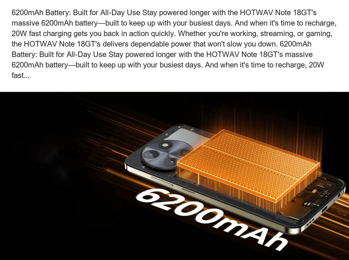 HOTWAV Note 18 GT smartphones feature illustration 13