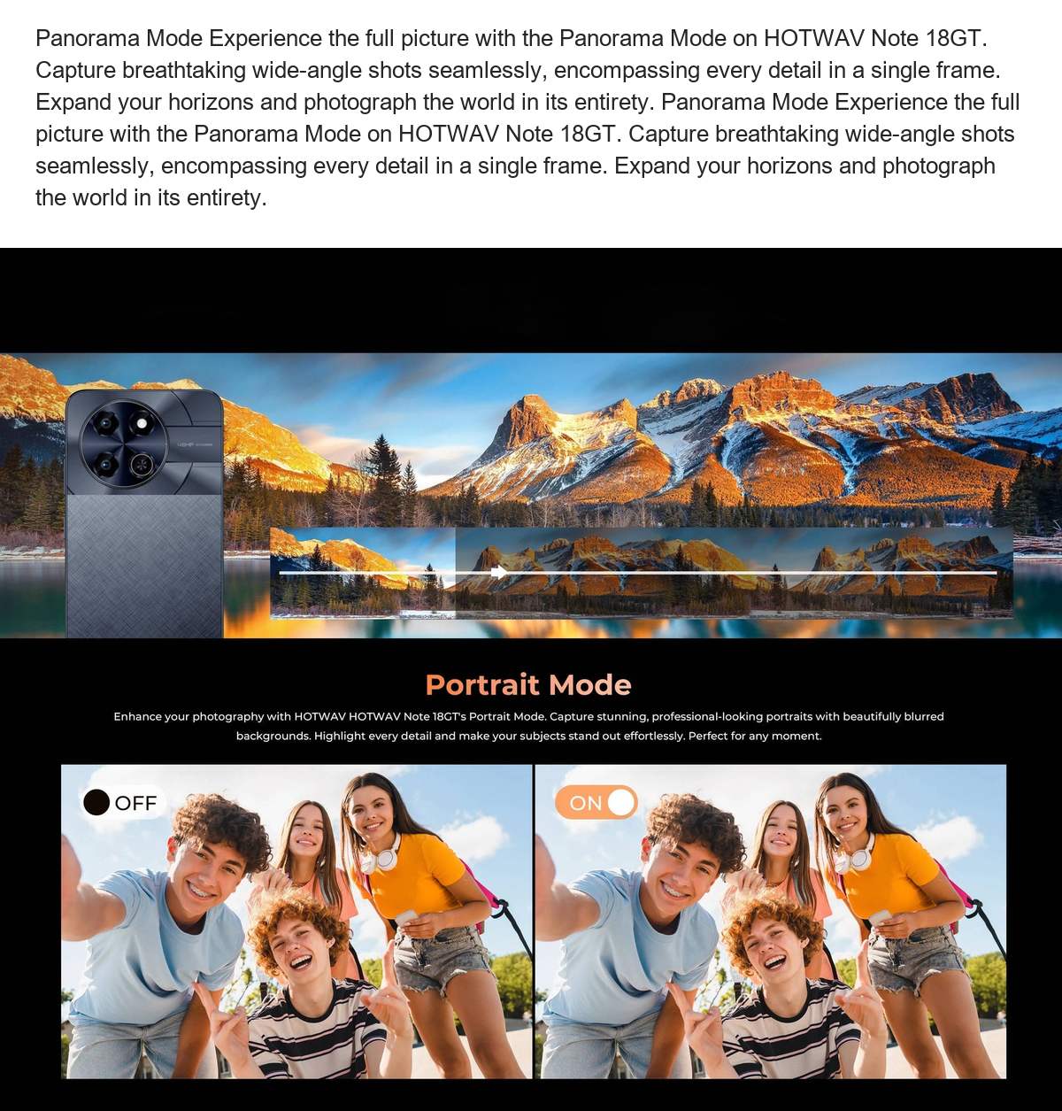 HOTWAV Note 18 GT smartphones feature illustration 16