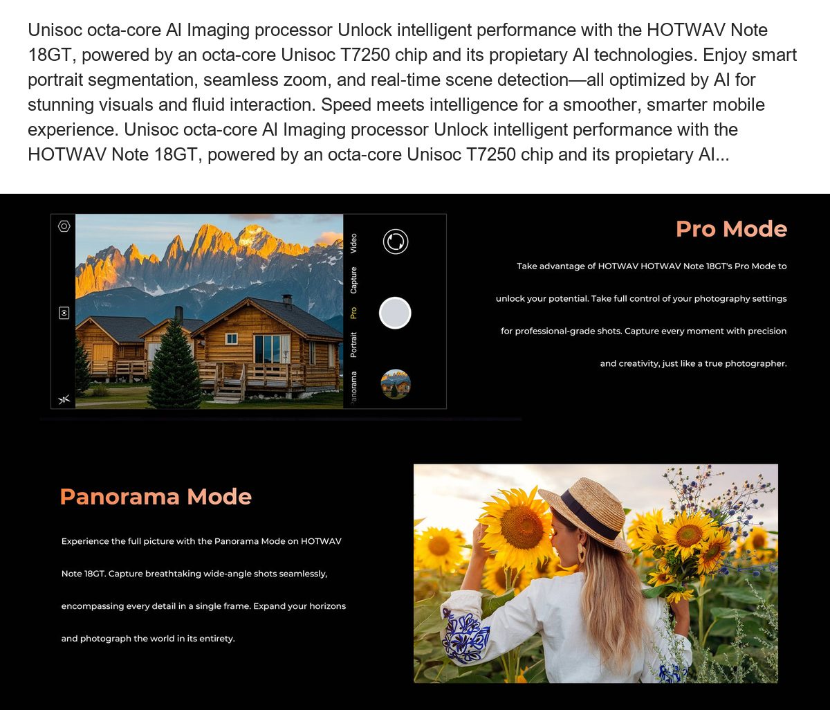 Unisoc octa-core Al Imaging processor Unlock intelligent performance with the HOTWAV Note 18GT, powered by an octa-core Unisoc T72 - view 17
