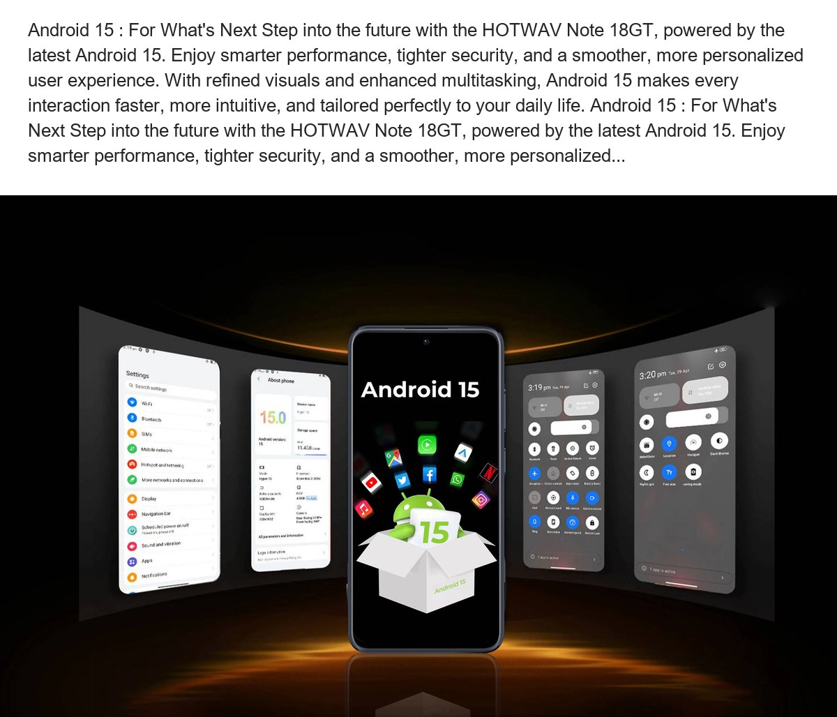 Unisoc octa-core Al Imaging processor Unlock intelligent performance with the HOTWAV Note 18GT, powered by an octa-core Unisoc T72 - view 20
