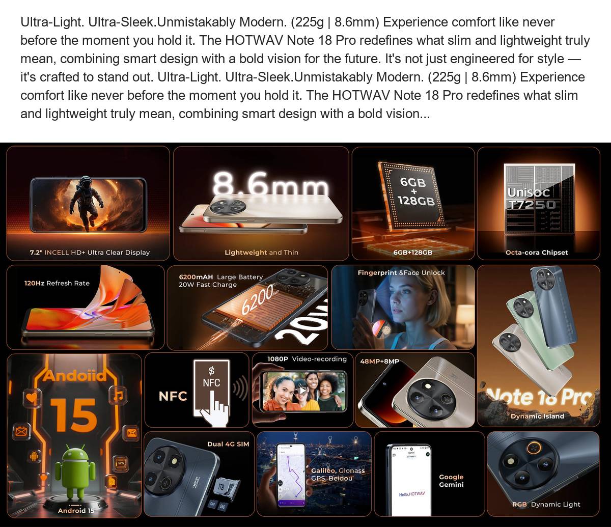Ultra-Light. Ultra-Sleek.Unmistakably Modern. (225g | 8.6mm) Experience comfort like never before the moment you hold it. The HOTW - view 3