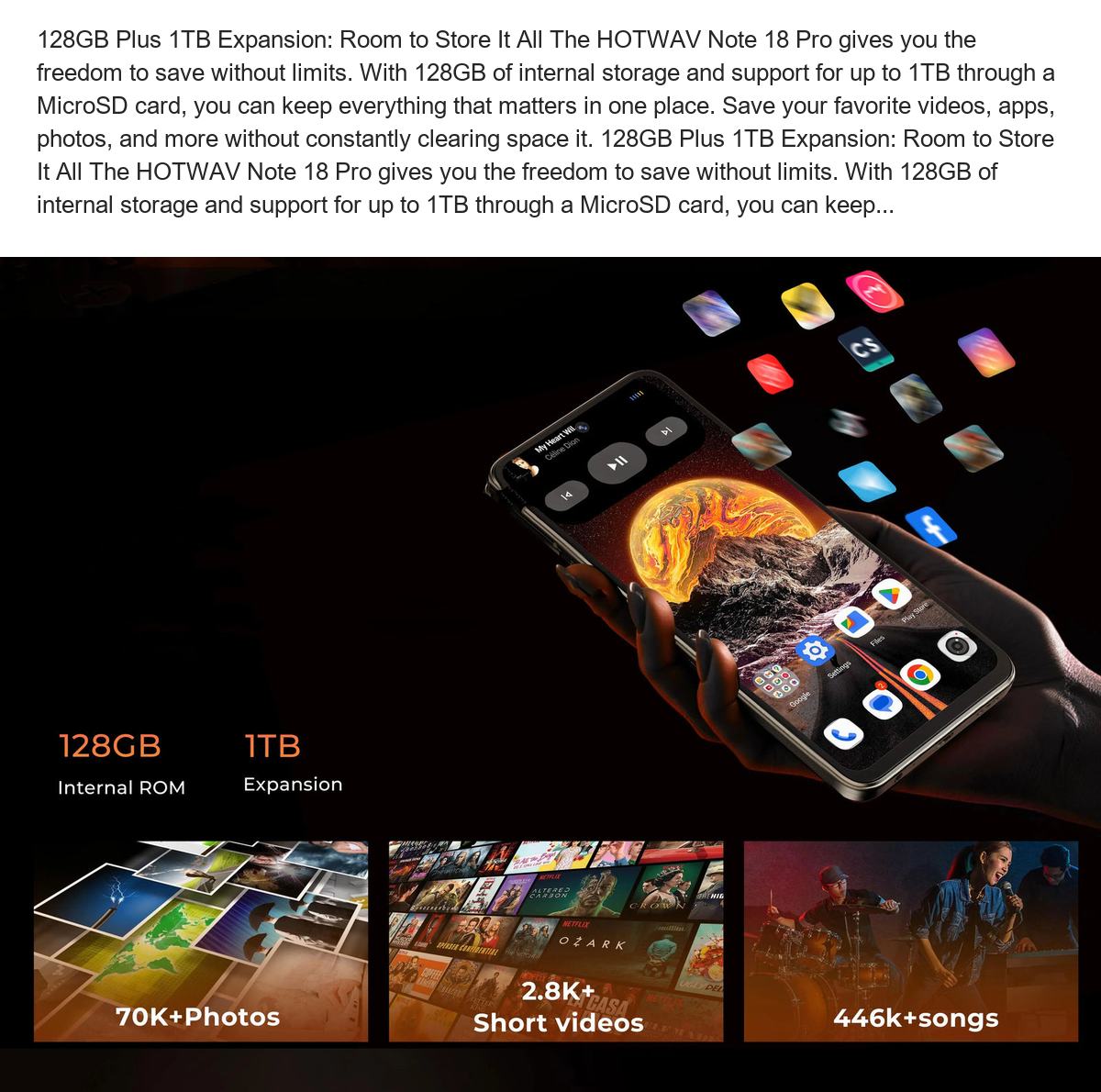 When Light Becomes Emotion: RGB Dynamic Light Why rely on silent alerts when your phone can shine with personality? The HOTWAV Not - view 12