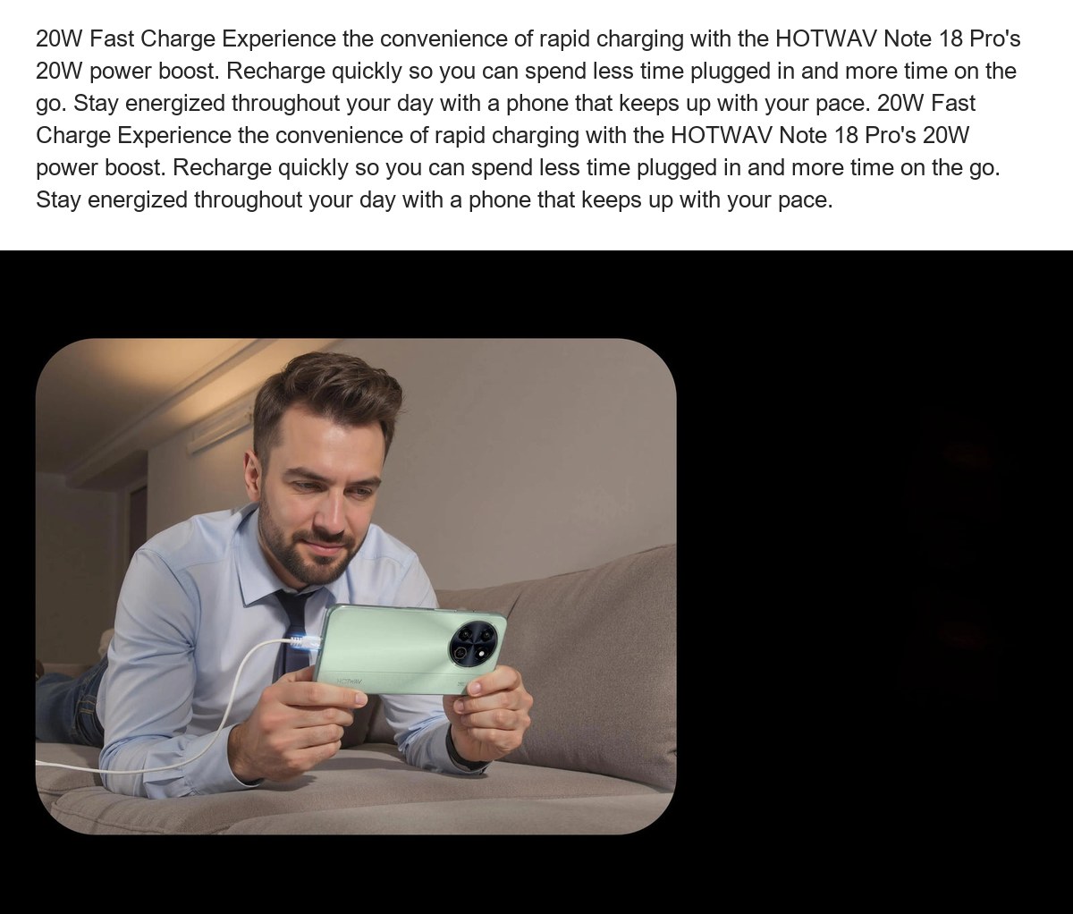 When Light Becomes Emotion: RGB Dynamic Light Why rely on silent alerts when your phone can shine with personality? The HOTWAV Not - view 15