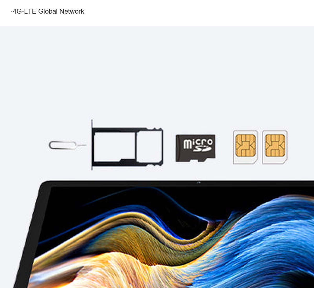 11 inch 2K-ish Display Unisoc T606 (6+6)GB RAM+256GB ROM Quad-loudspeaker 8MP Front 8000mAh Battery ·4G-LTE Global Network Dual-Ba - view 14