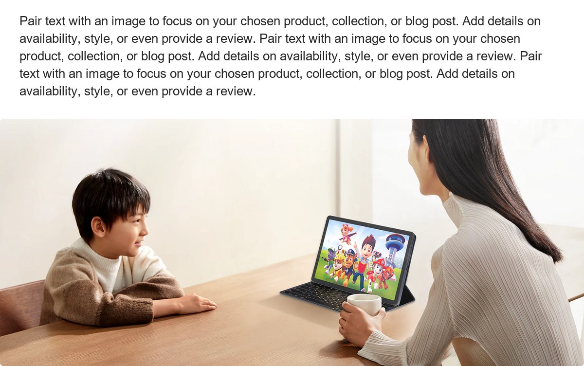 Journey Through 11 Inches of Visual Excellence Organize content into multiple columns to share useful information to your customer - view 23