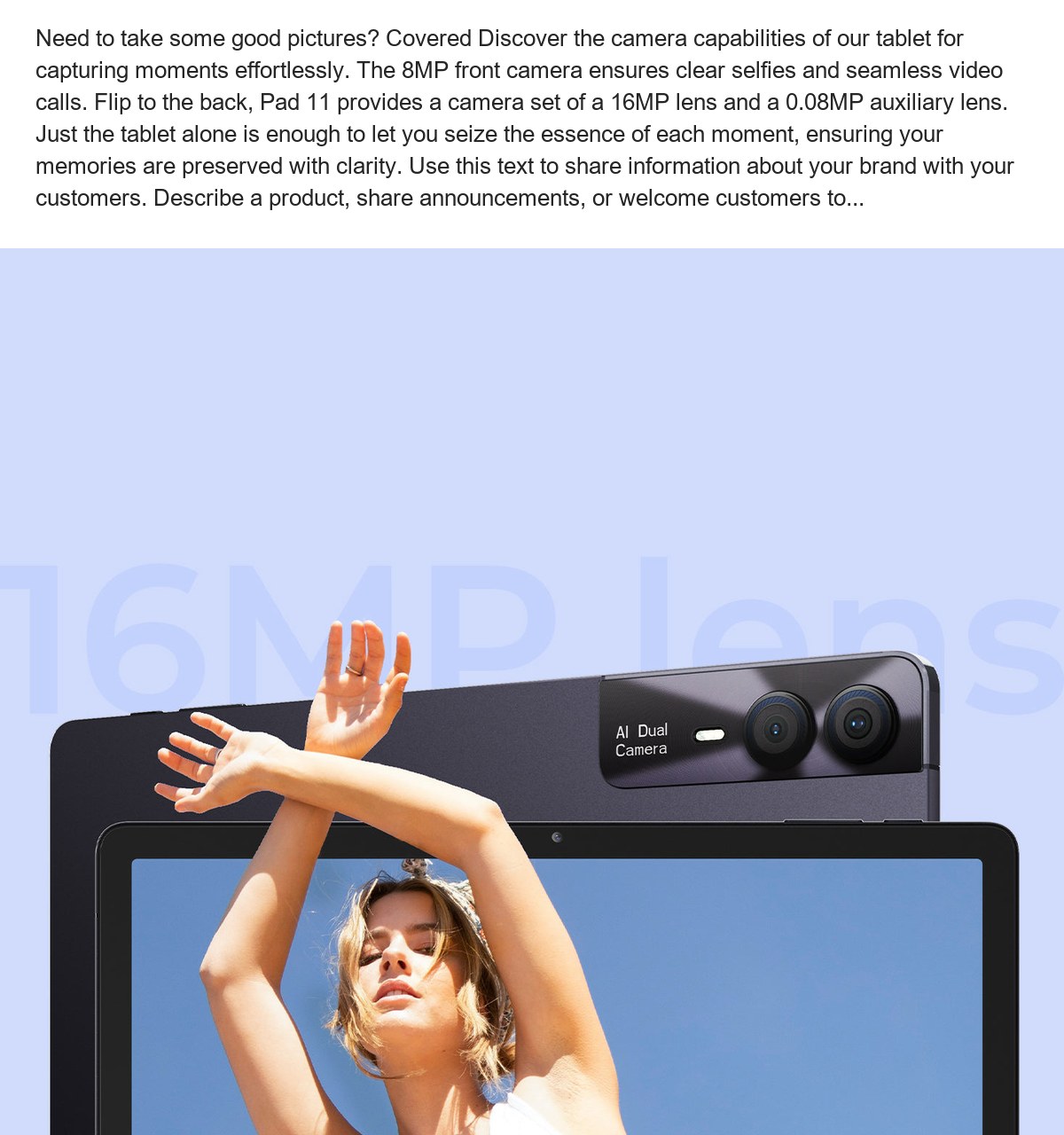 HOTWAV Pad 11 smart tablets feature illustration 37