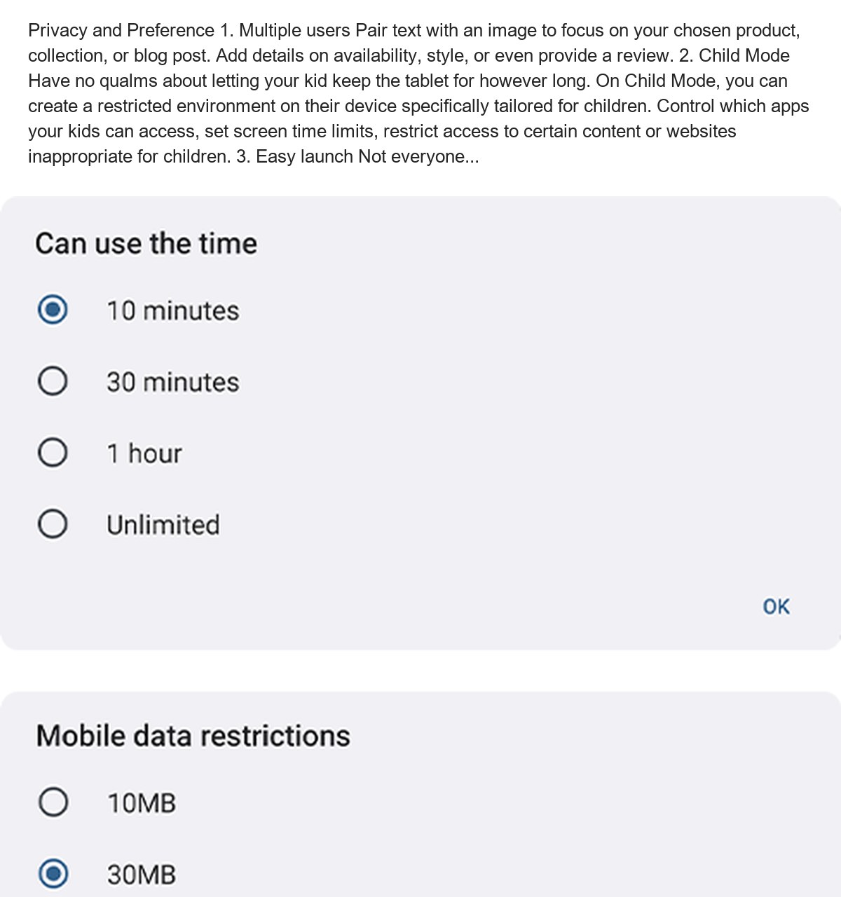 Privacy and Preference 1. Multiple users Pair text with an image to focus on your chosen product, collection, or blog post. Add de - view 69