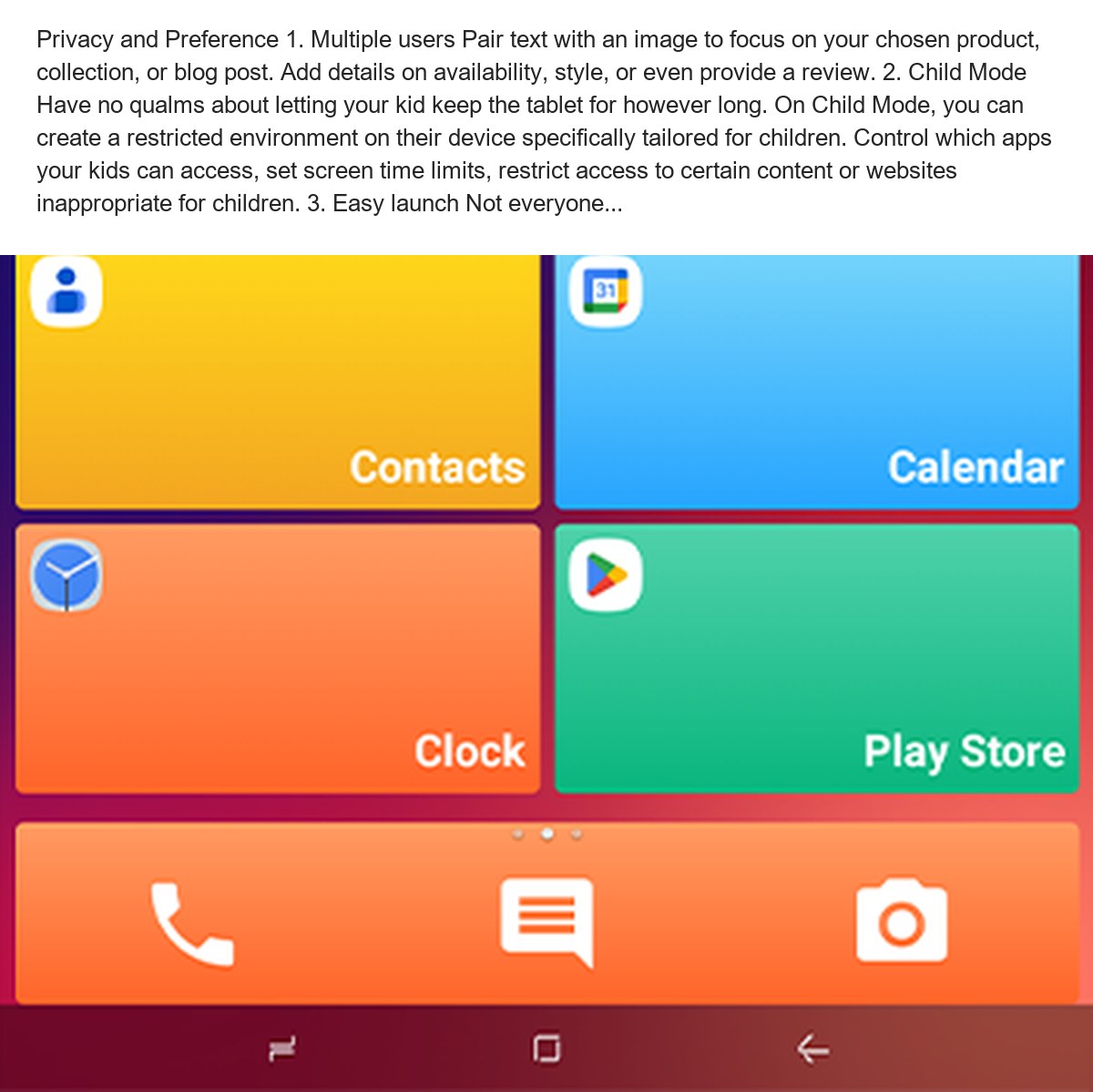 Privacy and Preference 1. Multiple users Pair text with an image to focus on your chosen product, collection, or blog post. Add de - view 72