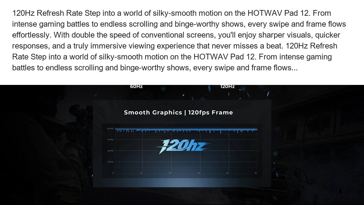 Ultra-Slim, Feather-Light (468g | 8.1mm) Experience portability redefined. At just 468 grams and 8.1mm thin, the HOTWAV Pad 12 sli - view 6