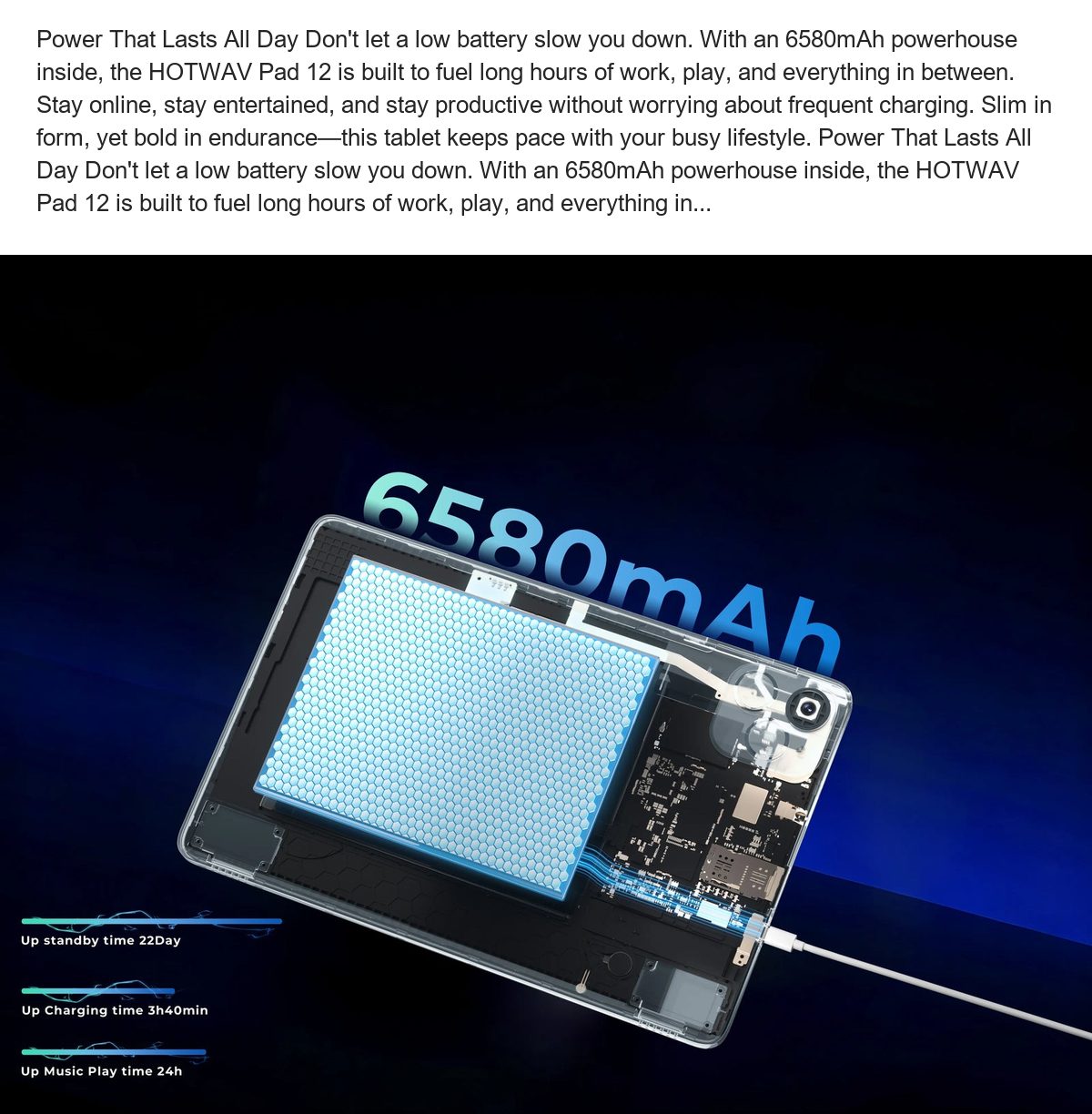 HOTWAV Pad 12 smart tablets feature illustration 7