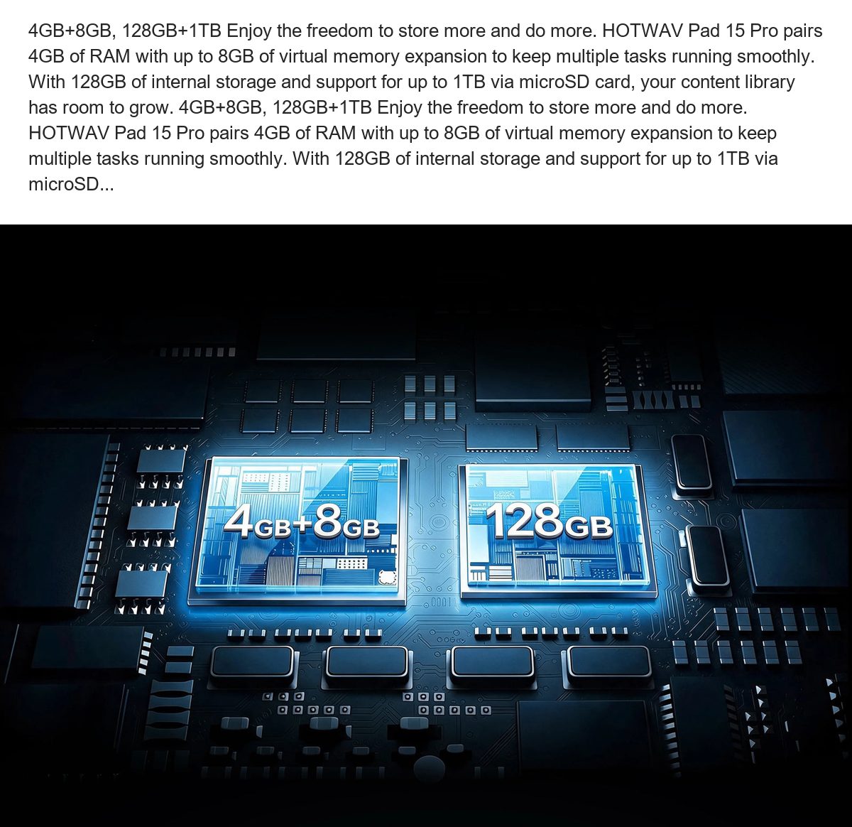 HOTWAV Pad 15 Pro smart tablets feature illustration 16