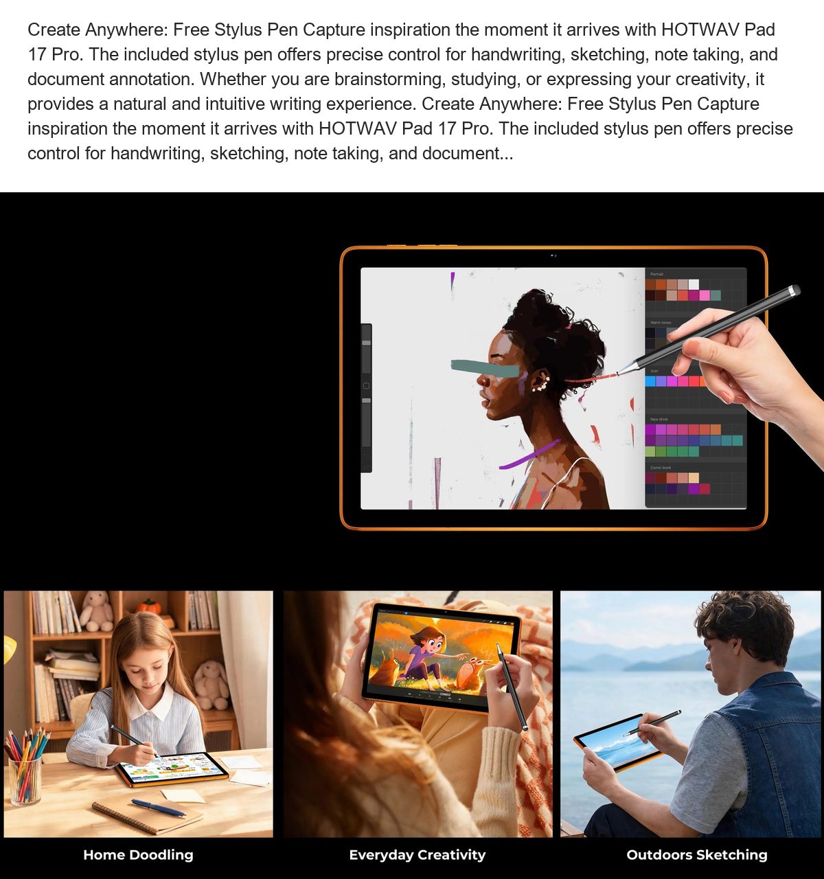 HOTWAV Pad 17 Pro smart tablets feature illustration 13
