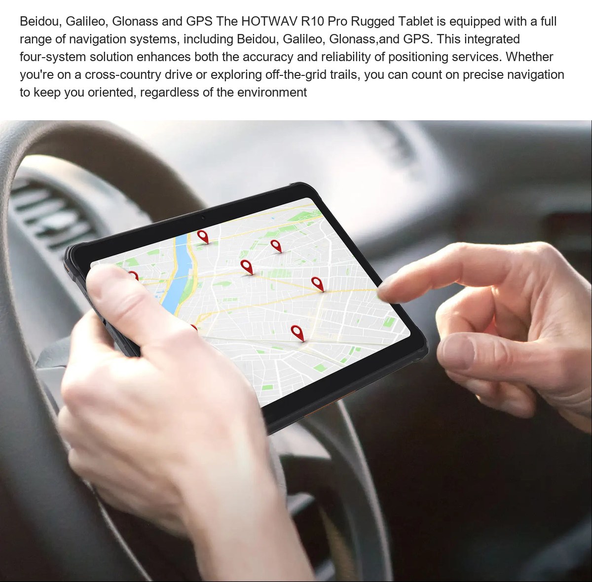 Beidou, Galileo, Glonass and GPS The HOTWAV R10 Pro Rugged Tablet is equipped with a full range of navigation systems, including B - view 33