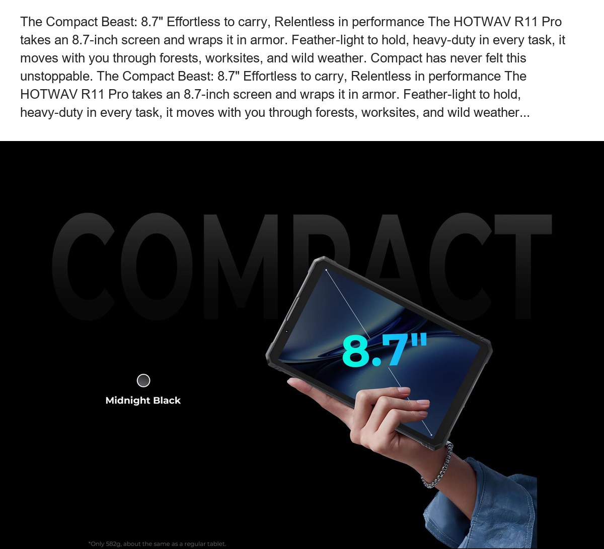 HOTWAV R11 Pro rugged tablets feature illustration 16