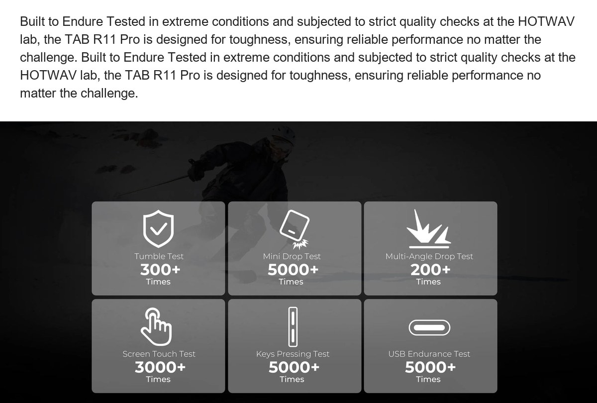 HOTWAV R11 Pro rugged tablets feature illustration 22