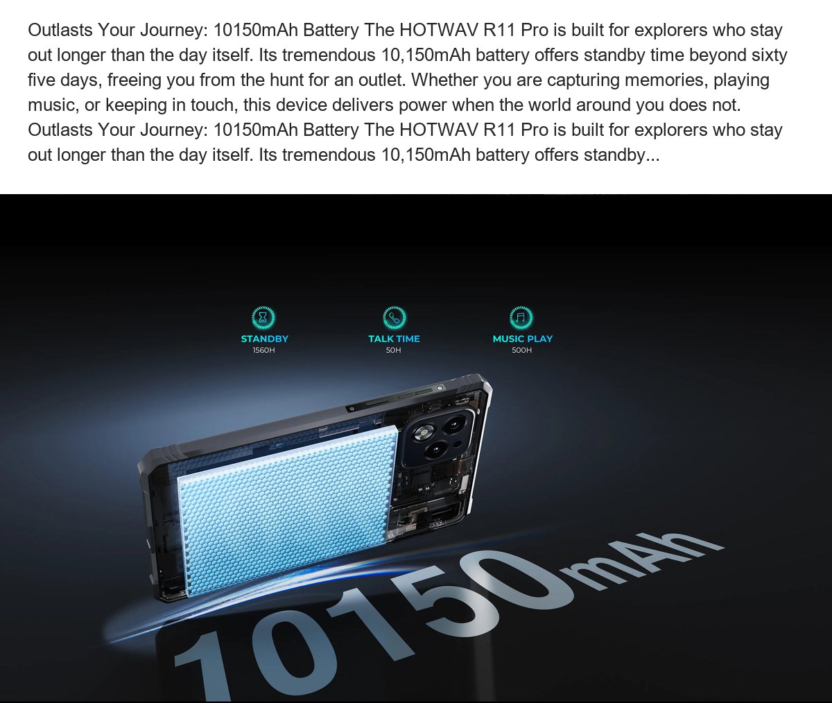 · NFC · Compact(8.7"), Lightweight(582g) · 1015OmAh Large Battery · Super Campinglight & Spotlight Combo · (8+16)GB RAM,256GB ROM - view 24