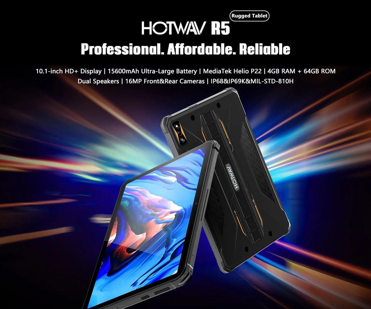HOTWAV R5 rugged tablets feature illustration 1