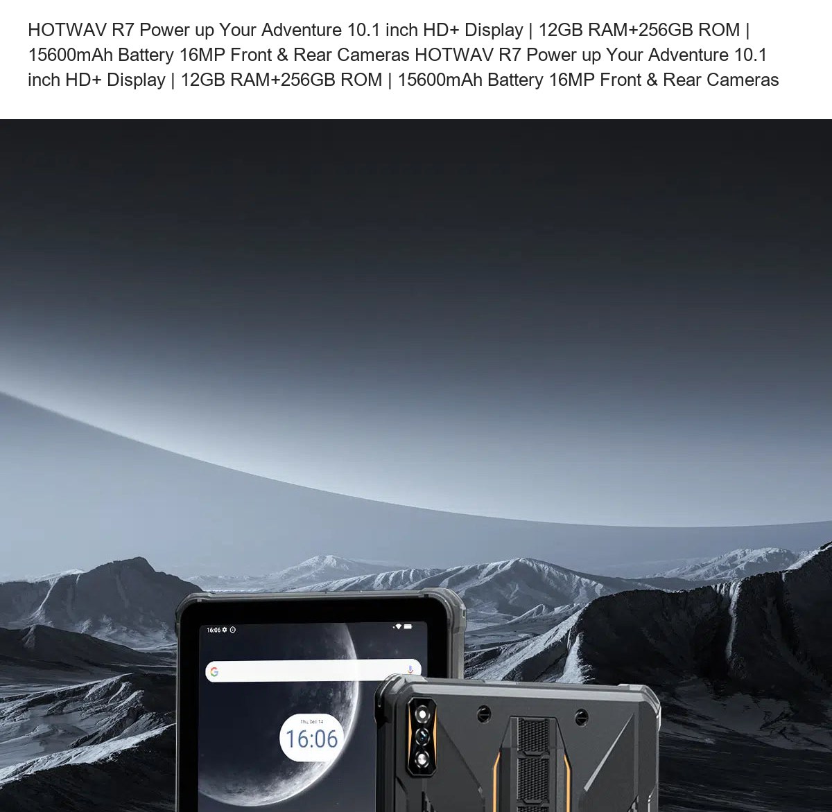 HOTWAV R7 Power up Your Adventure 10.1 inch HD+ Display | 12GB RAM+256GB ROM | 15600mAh Battery 16MP Front & Rear Cameras - view 14