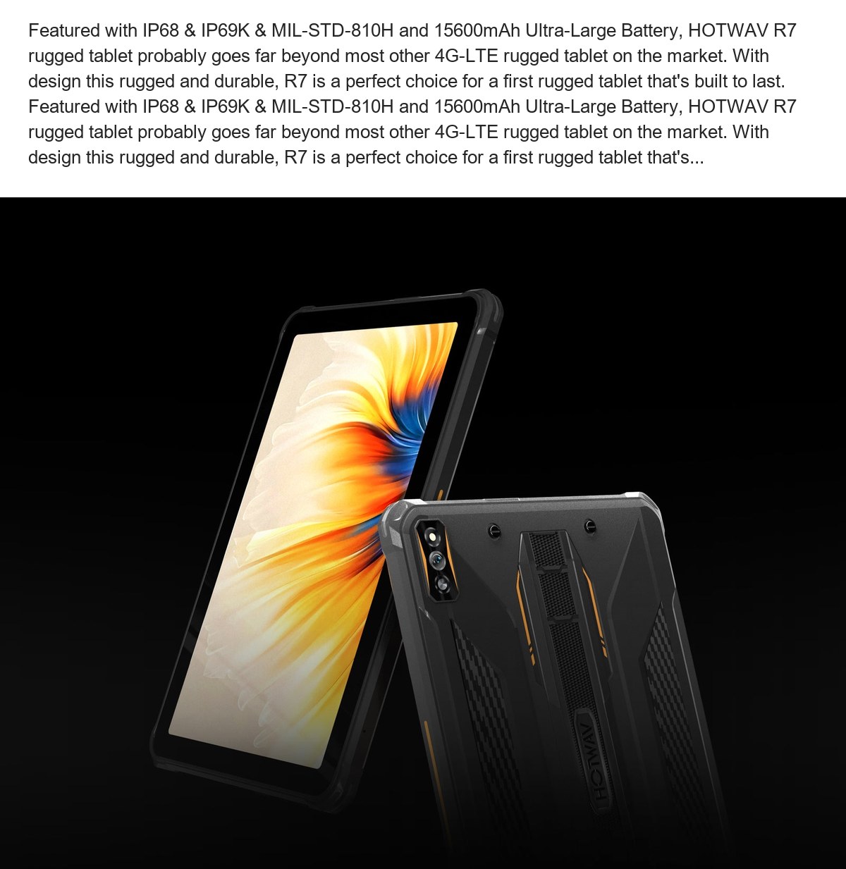 HOTWAV R7 rugged tablets feature illustration 25