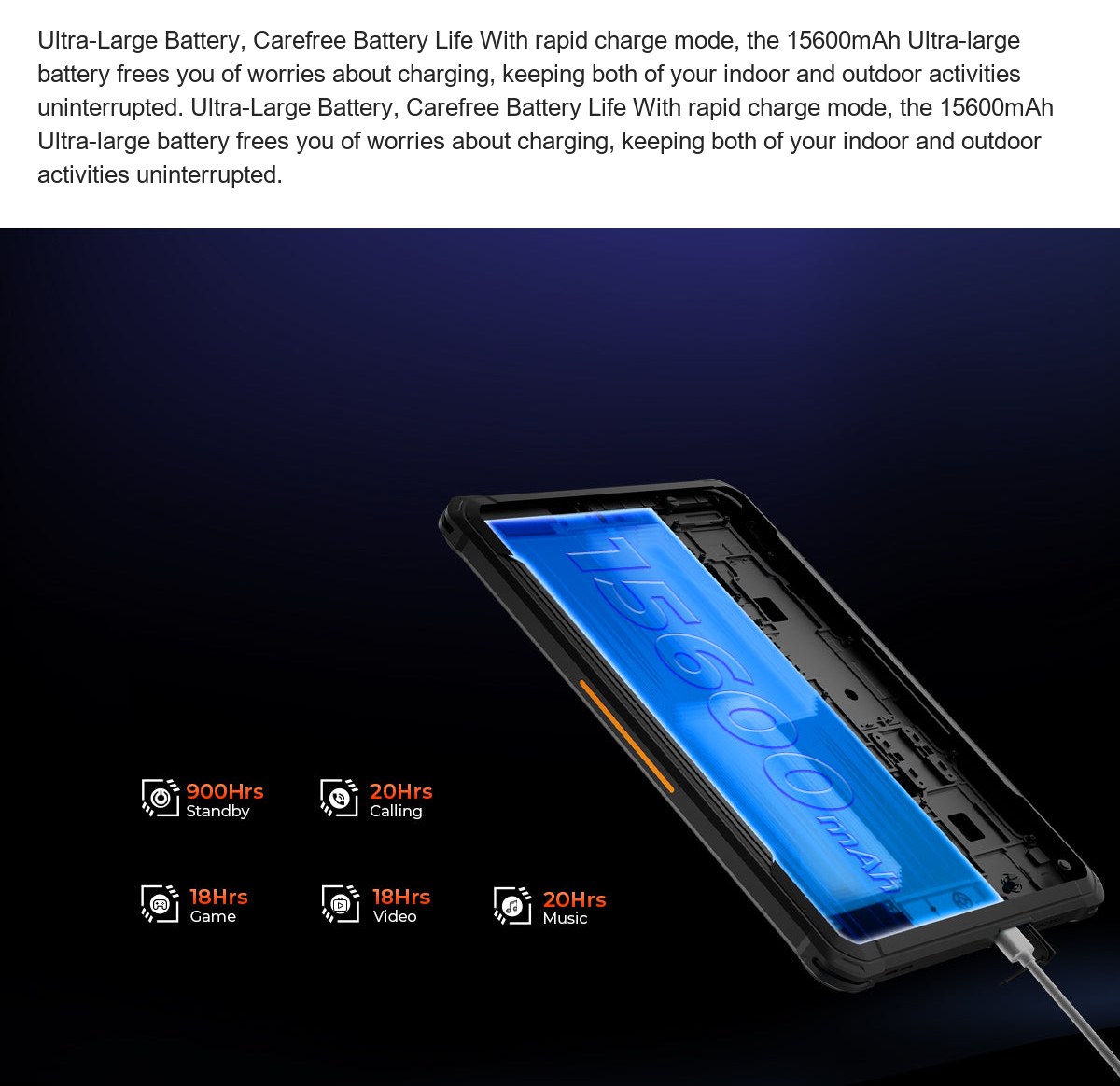 Featured with IP68 & IP69K & MIL-STD-810H and 15600mAh Ultra-Large Battery, HOTWAV R7 rugged tablet probably goes far beyond most - view 29