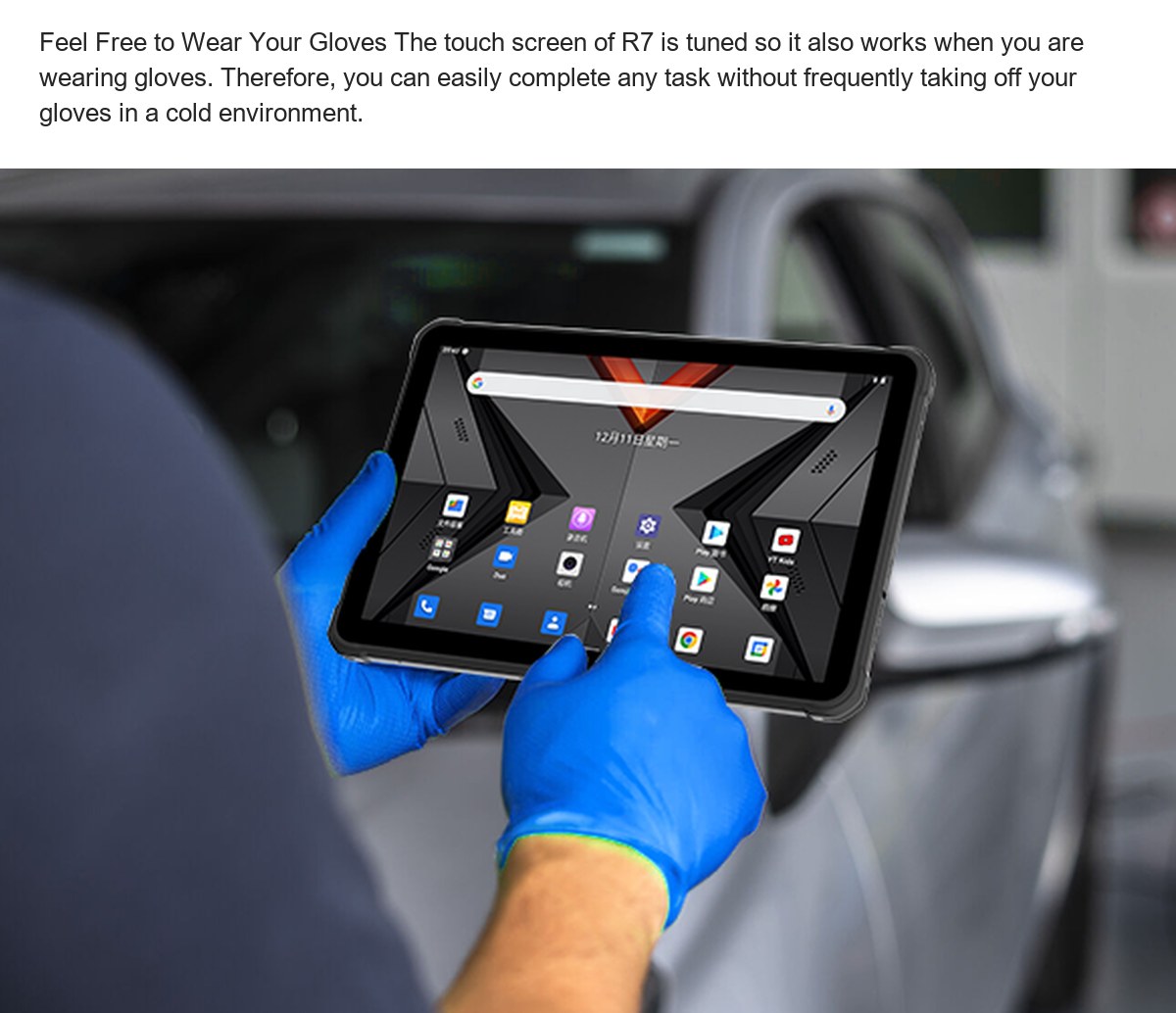 Feel Free to Wear Your Gloves The touch screen of R7 is tuned so it also works when you are wearing gloves. Therefore, you can eas - view 44