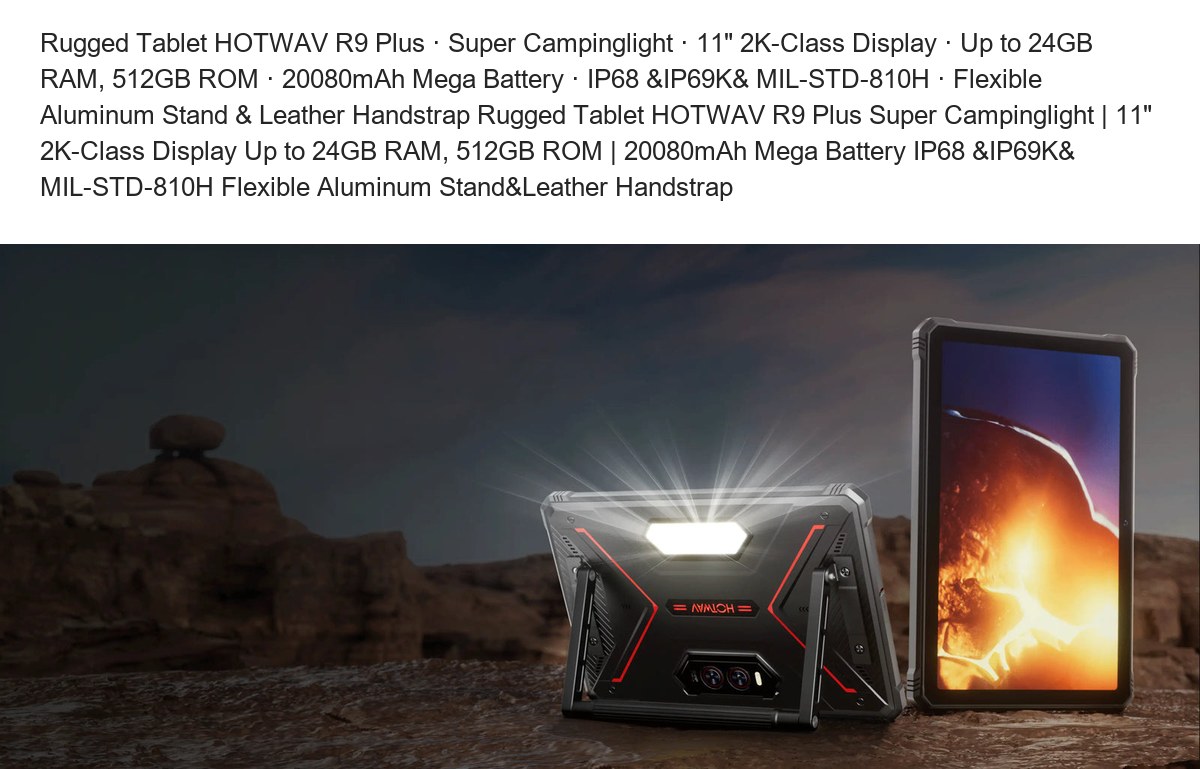 HOTWAV R9 Plus rugged tablets feature illustration 13